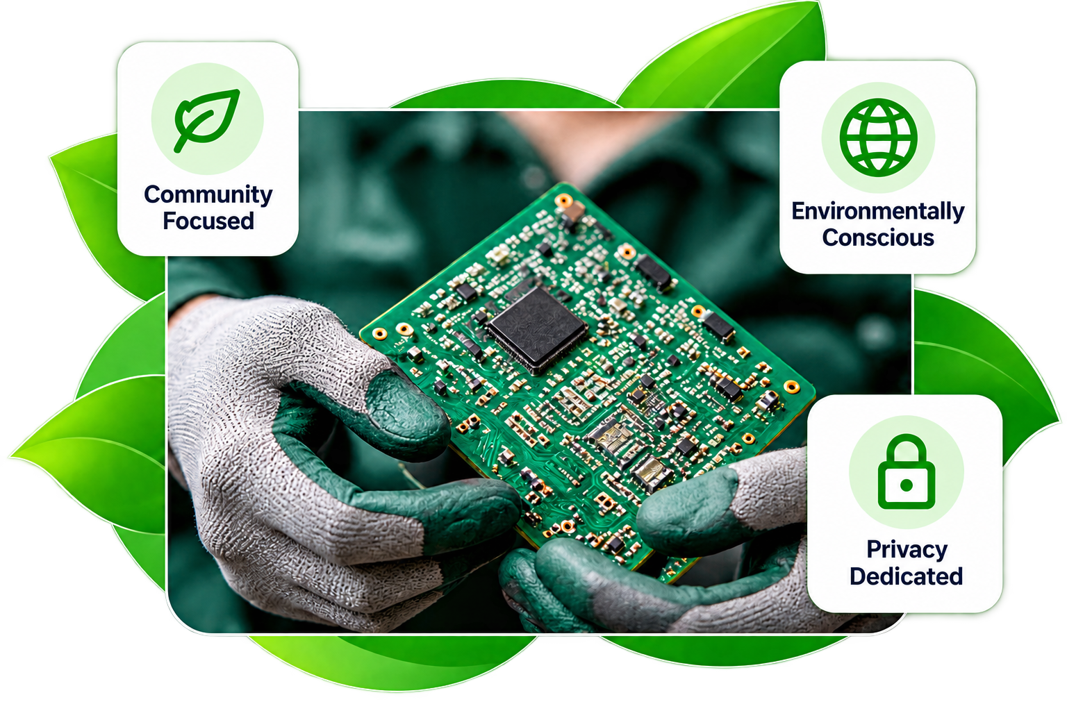 Electronics recycling and data protection