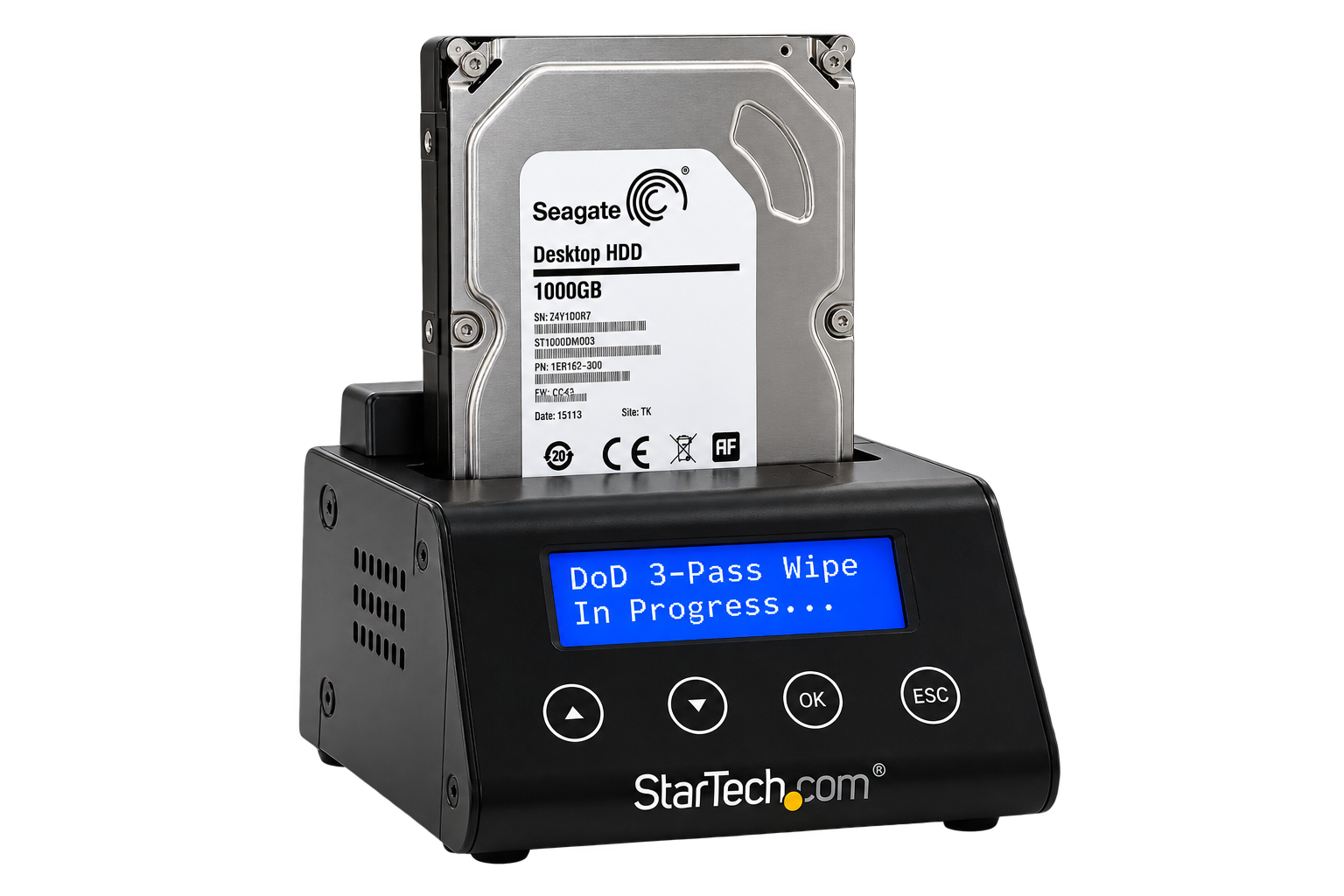 Data wiping equipment